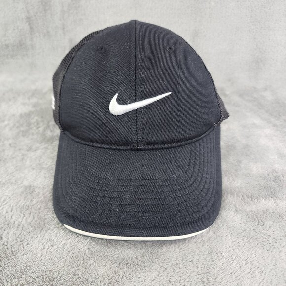 Mens Nike Golf One Flexfit Baseball Cap Black & White - Picture 2 of 9
